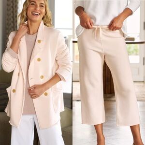 NEW Frank & Eileen Petal Pink Belfast Trench Coat Catherine Pants Set XS S 2 Pc